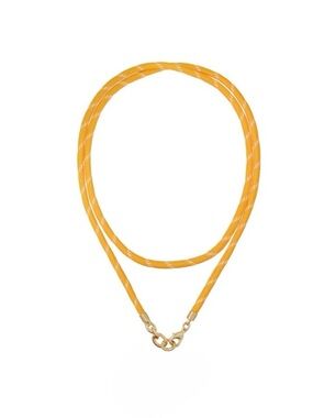 ROXANNE ASSOULIN The Long Happy Cord Charm Necklace Yellow Without Charm firm pr